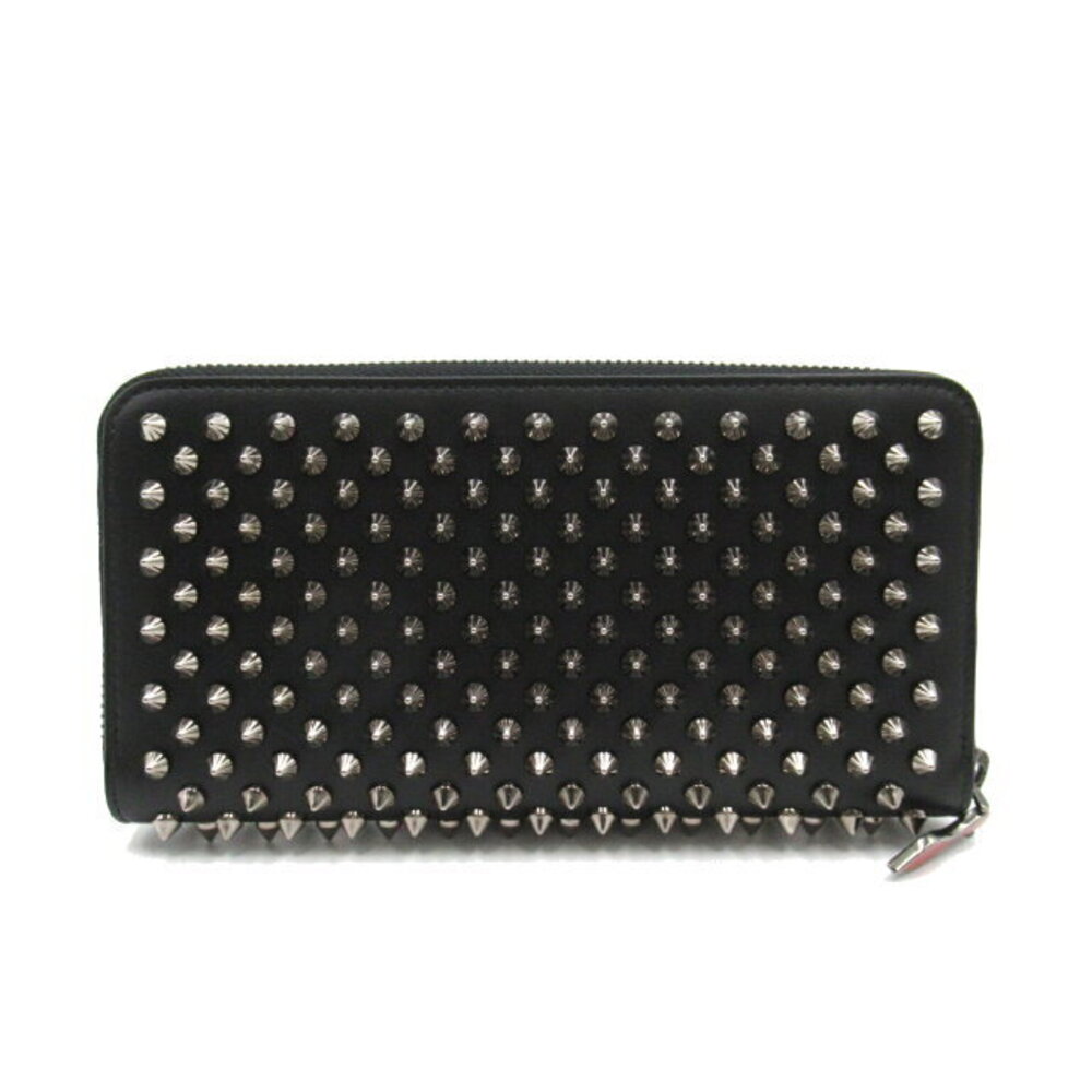 Christian Louboutin wallet studs black long leather round